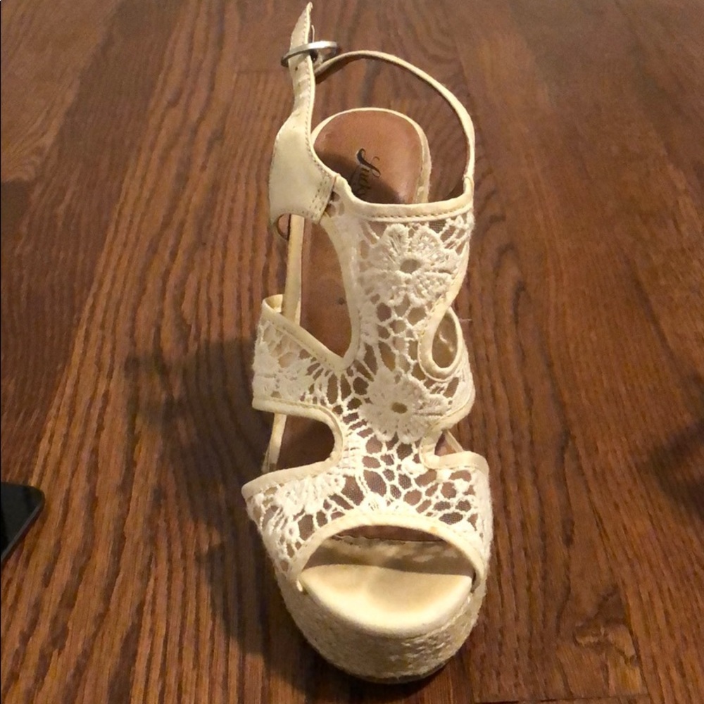 Lucky brand espadrille wedges